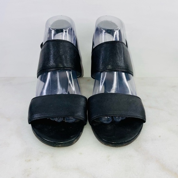 Stuart Weitzman Black Access Block Heel Black Sandal - Picture 3 of 10